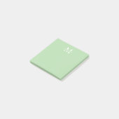 Monogram voor gepersonaliseerde naam post-it® notes (Schuin)