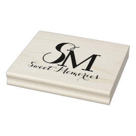 Monogram voor gepersonaliseerde naam | Rubberstemp Rubberstempel