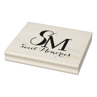 Monogram voor gepersonaliseerde naam | Rubberstemp Rubberstempel