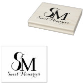Monogram voor gepersonaliseerde naam | rubberstempel (Gestempeld)