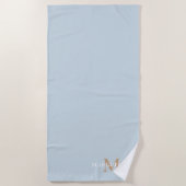 Monogram voor gepersonaliseerde naam strandlaken (Voorkant)