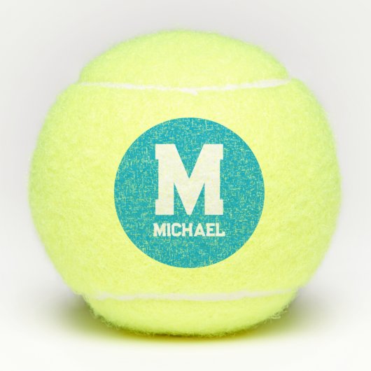 Monogram voor gepersonaliseerde naam tennisballen (Voorkant)