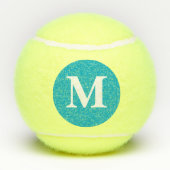 Monogram voor gepersonaliseerde naam tennisballen (Achterkant)
