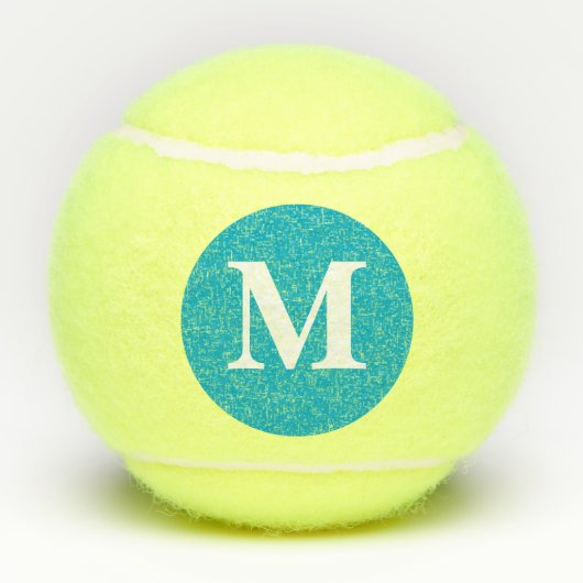 Monogram voor gepersonaliseerde naam tennisballen (Achterkant)