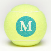 Monogram voor gepersonaliseerde naam tennisballen (Voorkant)