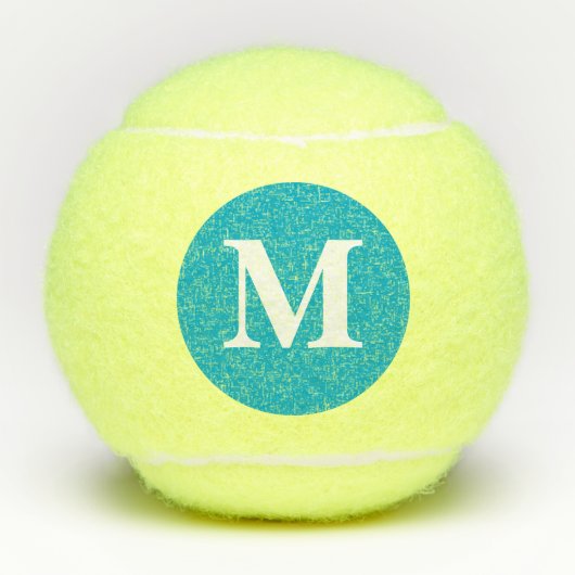 Monogram voor gepersonaliseerde naam tennisballen (Voorkant)