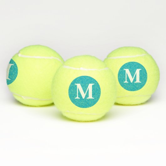 Monogram voor gepersonaliseerde naam tennisballen (Multi)