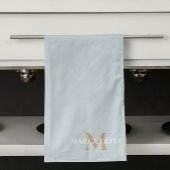 Monogram voor gepersonaliseerde naam theedoek