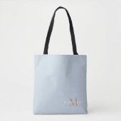 Monogram voor gepersonaliseerde naam tote bag (Voorkant)