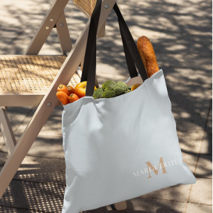 Monogram voor gepersonaliseerde naam tote bag