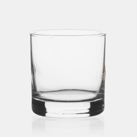 Monogram voor gepersonaliseerde naam whisky glas (Rechts)