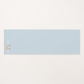 Monogram voor gepersonaliseerde naam yogamat (Voorkant (horizontaal))