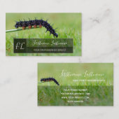 Monogram voor grijze rechthoek van de natuur van d visitekaartje (Voorkant / Achterkant)