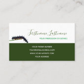 Monogram voor grijze rechthoek van de natuur van d visitekaartje (Achterkant)