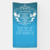 Monogram voor het achterdeurteken voor cruiseschep spandoek (Verticaal)