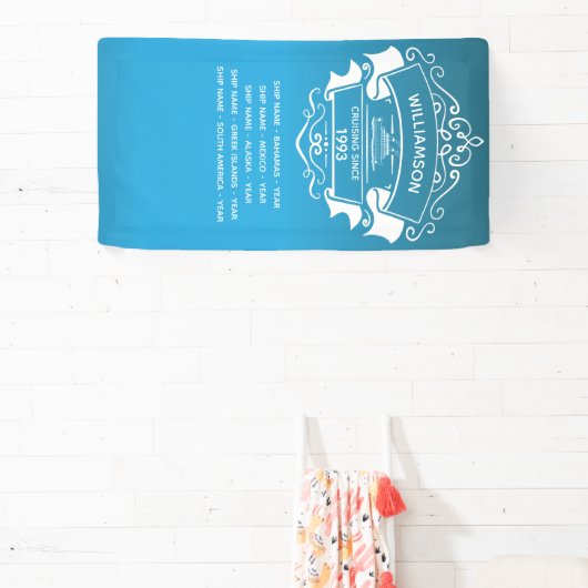 Monogram voor het achterdeurteken voor cruiseschep spandoek (Insitu)