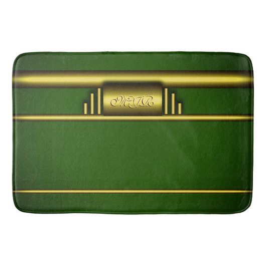 Monogram voor het effect van luxe kunstdeco en gro badmat (Voorkant)