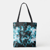 Monogram voor het elektrolytisch maken van blauwe, tote bag (Achterkant)
