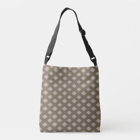 Monogram voor het lichtbeige diamantgeometrische p crossbody tas (Achterkant)