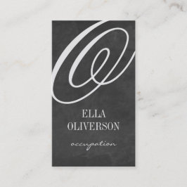 Monogram voor het modelformulier voor visitekaartj visitekaartje