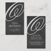 Monogram voor het modelformulier voor visitekaartj visitekaartje (Voorkant / Achterkant)