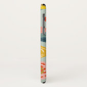  monogram voor het patroon van de bloementeelt Case-Mate iPhone case (Achterkant/links)