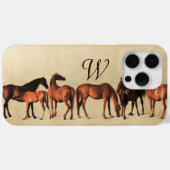 Monogram VOOR HORSES/MARS EN FOALS Case-Mate iPhone Case (Achterkant (horizontaal))
