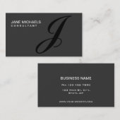 Monogram voor interieurdecorator visitekaartje (Voorkant / Achterkant)