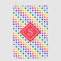 Monogram voor Kinder regenboogregenboog Stippen
