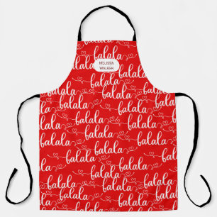 monogram voor klassieke kerstvakantie schort