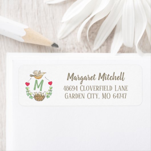 Monogram voor leraar etiket (Insitu)