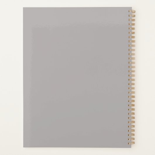 Monogram voor moderne naam Foto 2022 Planner (Achterkant)