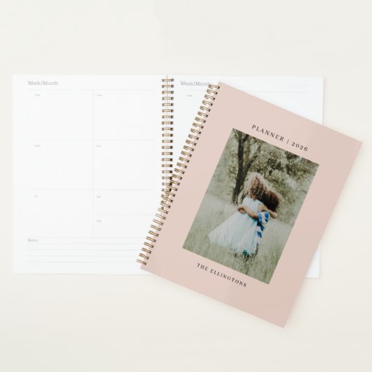 Monogram voor moderne naam Foto 2022 Planner (Display)