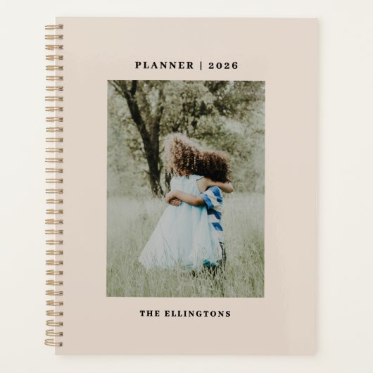 Monogram voor moderne naam Foto 2022 Planner (Voorkant)