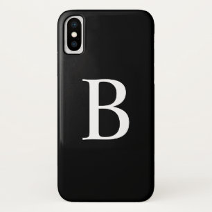 Monogram voor moderne zwart-witte oude typografie Case-Mate iPhone case