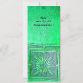 MONOGRAM VOOR MORGEN, heldergroen Kaart (Achterkant)