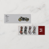 MONOGRAM VOOR MOTORCYCLI MINI VISITEKAARTJE (Voorkant / Achterkant)