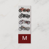MONOGRAM VOOR MOTORCYCLI MINI VISITEKAARTJE (Achterkant)