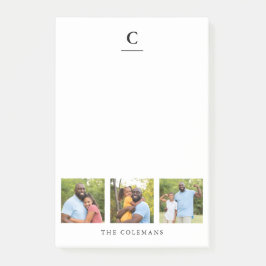 Monogram voor multi-fotoserie post-it® notes