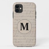 Monogram voor  muziekblad Case-Mate iPhone case (Achterkant)