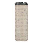 Monogram voor  muziekblad thermosbeker (Achterkant)