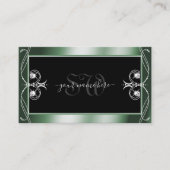 Monogram voor ornamental Black Green Visitekaartje (Voorkant)