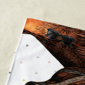 Monogram voor  paardendier paardensportstallen strandlaken (In situ)