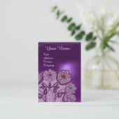 MONOGRAM VOOR PAARSE LACE-STROMEN EN KLEURSTOFFEN  VISITEKAARTJE (Staand voorkant)