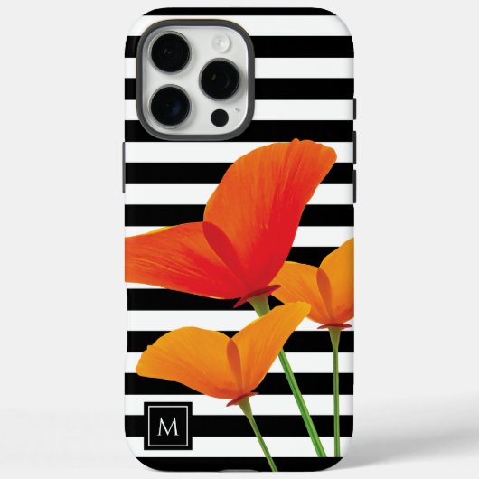 Monogram voor popy zwarte stripper Case-Mate iPhone case (Achterkant)