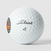 Monogram voor popy zwarte stripper golfballen (Logo)