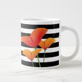 Monogram voor popy zwarte stripper grote koffiekop (Rechts)