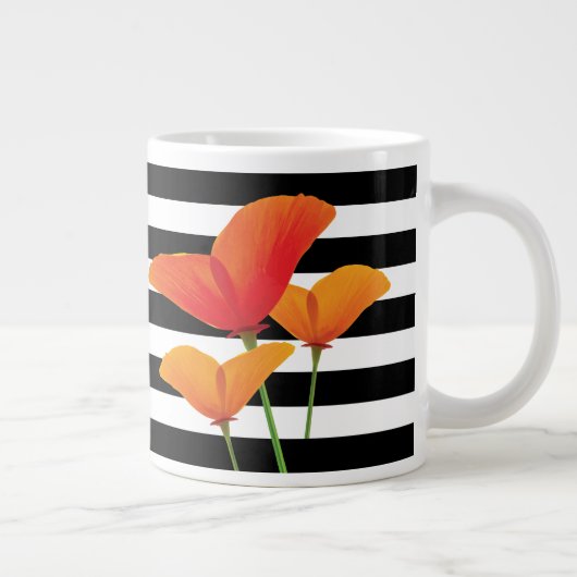 Monogram voor popy zwarte stripper grote koffiekop (Rechts)