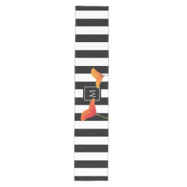 Monogram voor popy zwarte stripper medium tafelloper