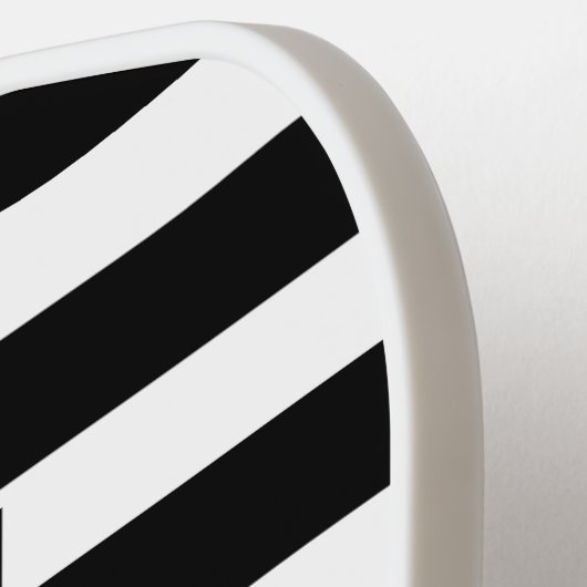 Monogram voor popy zwarte stripper pickleball paddle (Links Detail)